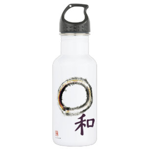 Botella De Agua Armonía en la púrpura - zen Enso