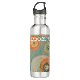 Botella De Agua Armonía Kaleidoscope: Los Círculos Swirly Pastel