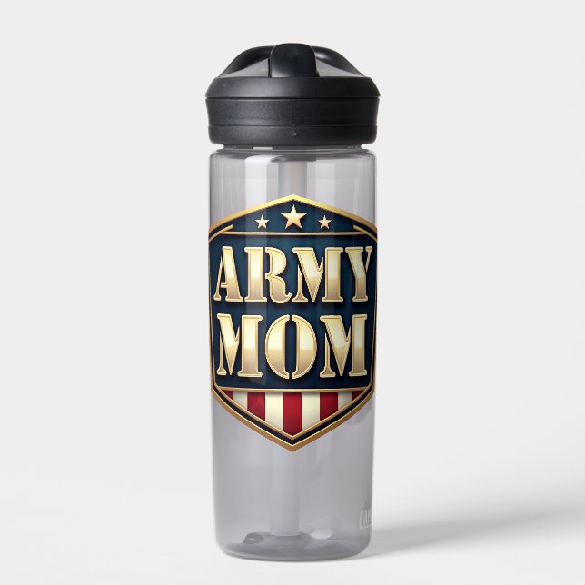 Botella De Agua Army MOMs,  (Delante)