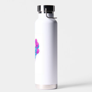 Botella De Agua Arriba y hueso � Calavera flotante divertida