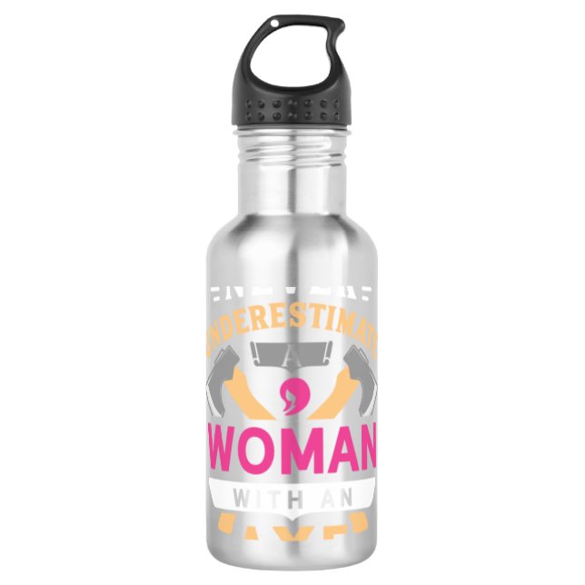 Botella De Agua Arrojar el x del Chica (Anverso)