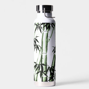Botella De Agua Arte chino de bambú - uno - verde