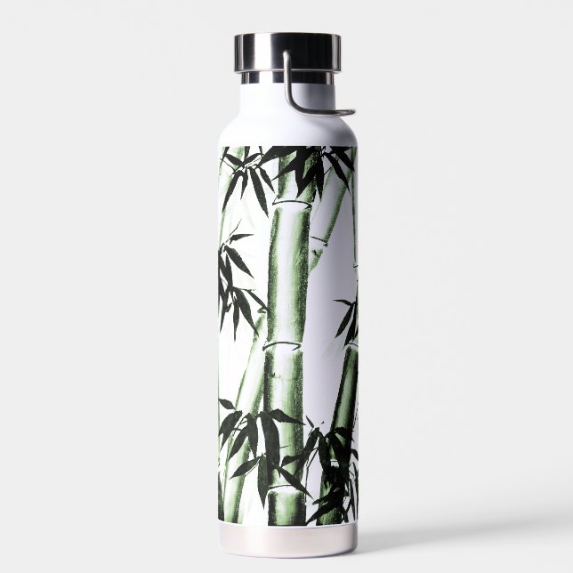 Botella De Agua Arte chino de bambú - uno - verde (Izquierdo)