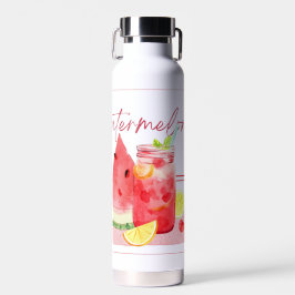 Botella De Agua Arte de Acuarela de Limonada de Sandía