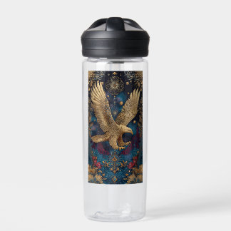 Botella De Agua arte de águila dorada celestial