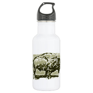 Botella De Agua Arte de búfalo