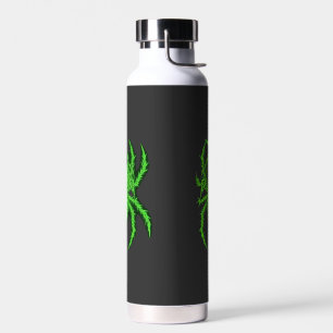 Botella De Agua Arte de culturismo Disciplina Araña Verde Gimnasio