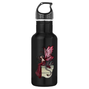 Botella De Agua Arte de fantasía de hada y dragón