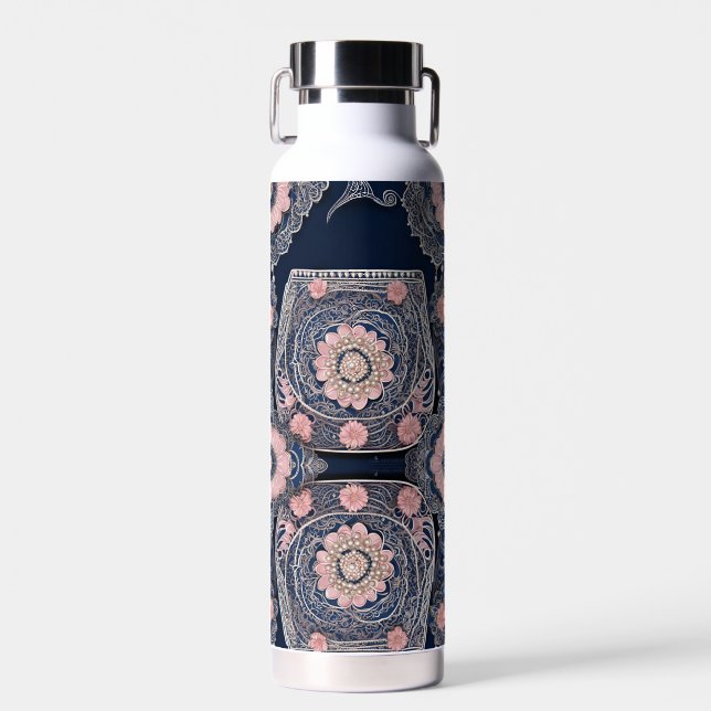 Botella De Agua Arte de IA de My Blue Purse (Delantero)