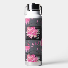 Botella De Agua Arte de IA de Rosas en auge