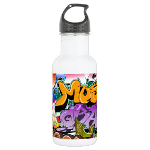 Botella De Agua Arte de la calle de la pintada