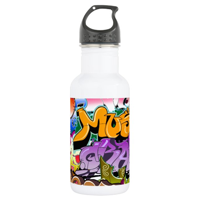 Botella De Agua Arte de la calle de la pintada (Anverso)