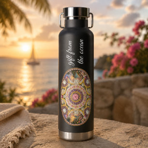 Botella De Agua Arte de la Diosa Espiritual del Océano Nautilus