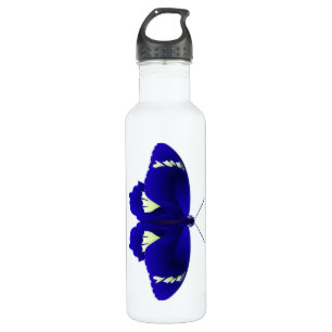 Botella De Agua Arte de mariposa azul
