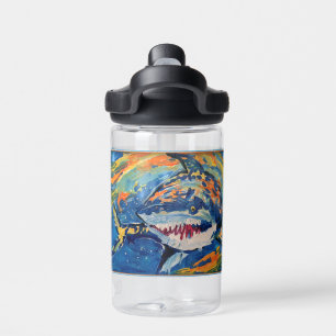 Botella De Agua "Arte de niños" de tiburón