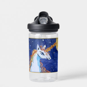Botella De Agua "Arte de niños" de Unicornio