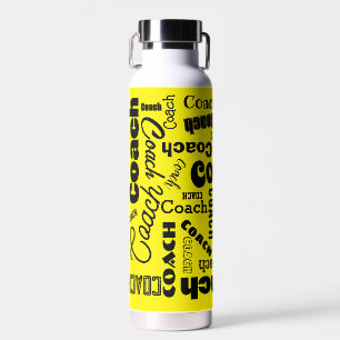 Botella De Agua Arte de nombres de regalo de entrenador personaliz