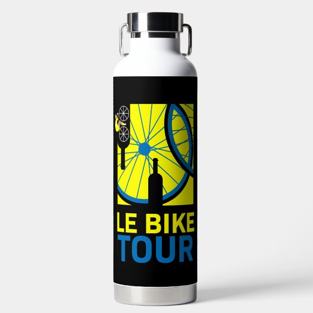 Botella De Agua Arte de turismo en bicicleta (Delantero)