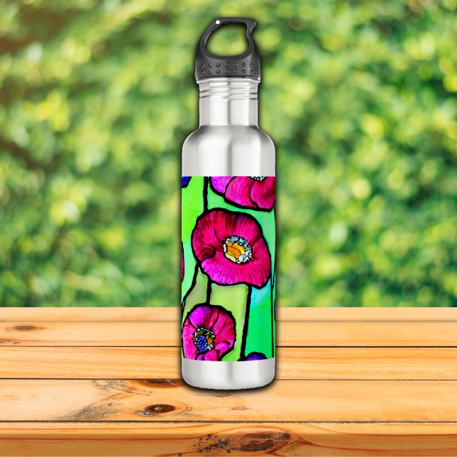 Botella De Agua Arte de vidrio de Anemones (Subido por el creador)