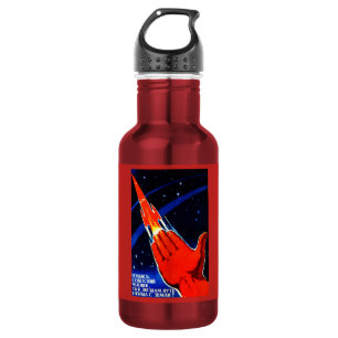 Botella De Agua arte del poster de la propaganda de la raza del