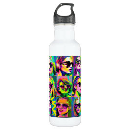 Botella De Agua Arte digital abstracto colorido | Mujeres en Sungl