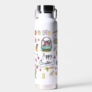 Botella De Agua Arte Feliz Pascua