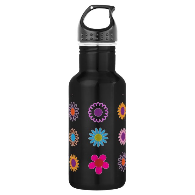 Botella De Agua Arte floral de bonito (Anverso)