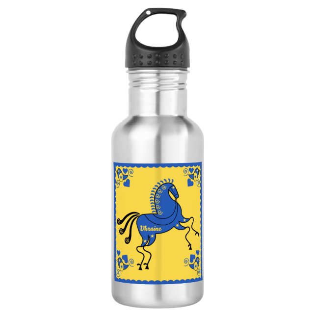 Botella De Agua Arte folclórico de Ucrania (Anverso)