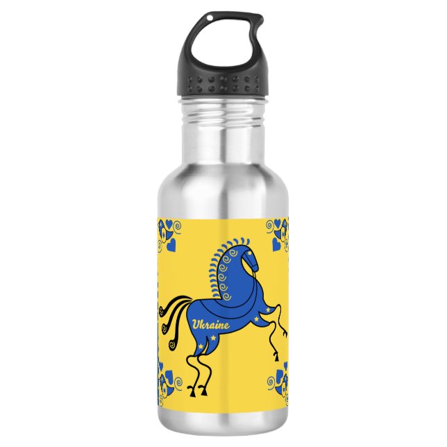 Botella De Agua Arte folclórico de Ucrania (Anverso)