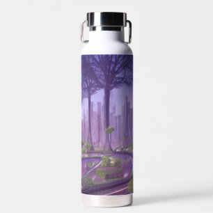 Botella De Agua Arte Forestal de Ciencia Ficción Futurista
