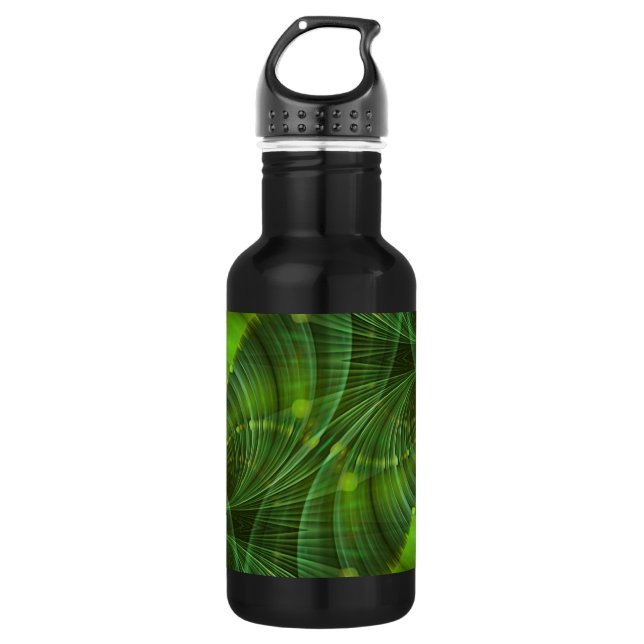Botella De Agua Arte fractal de Apophysis I - verde (Anverso)