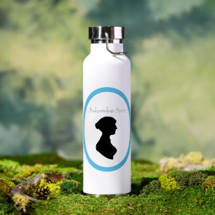 Botella De Agua Arte independiente de Silhouette, mujer de regenci