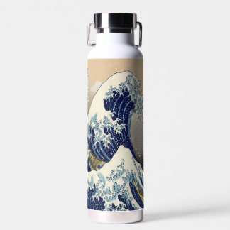 Botella De Agua arte japonés vintage paisaje oceánico gran ola