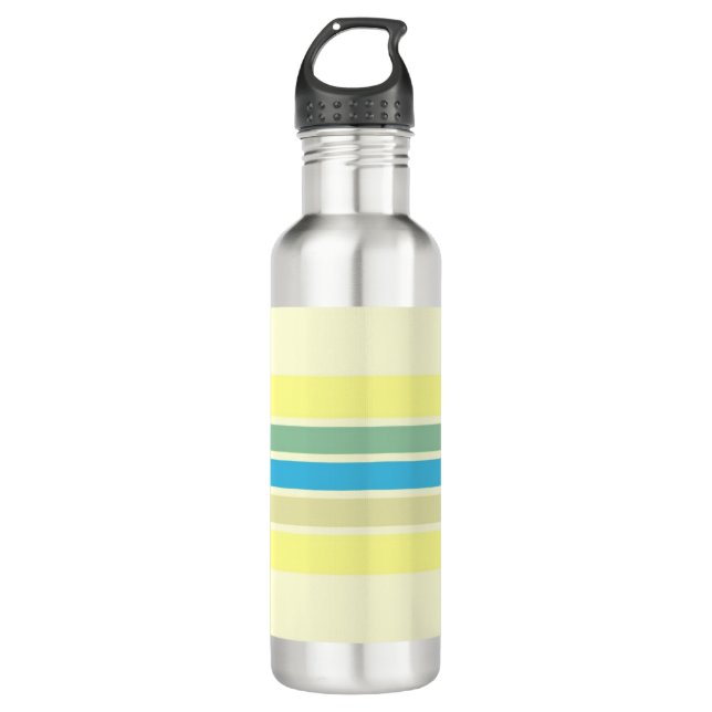 Botella De Agua arte moderno de rayas (Anverso)
