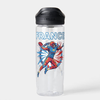 Botella De Agua Arte Patriótico Dinámico de Quarterback de Fútbol