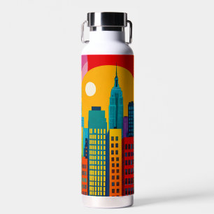 Botella De Agua Arte Pop de Nueva York