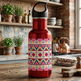 Botella De Agua Arte popular bohemio
