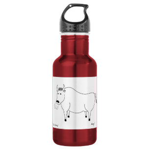 Botella De Agua Arte Popular de Toro
