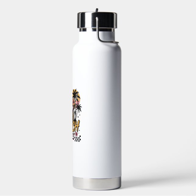 Botella De Agua Arte vectorial de verano de vaca de Highland con v (Izquierda)