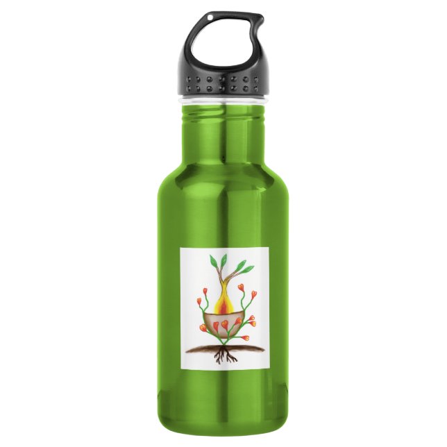 Botella De Agua Arte vegetal infantil (Anverso)
