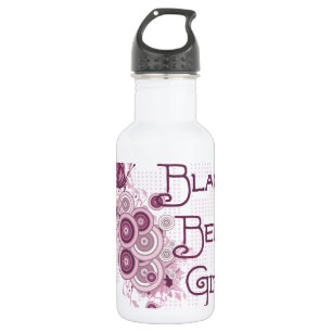 Botella De Agua Artes Marciales Mariposa Rosa Chica Cinturón Negro
