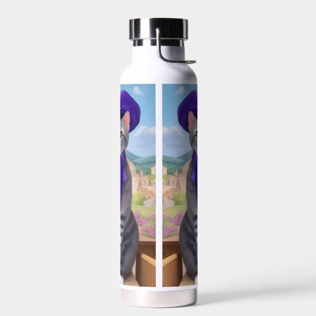 Botella De Agua Artista francés Kitty visita la granja Lavender (Izquierdo)