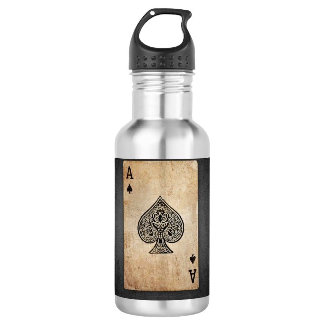 Botella De Agua As de espadas lanzar almohada (Anverso)