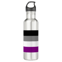 Botella de agua asexual de la bandera