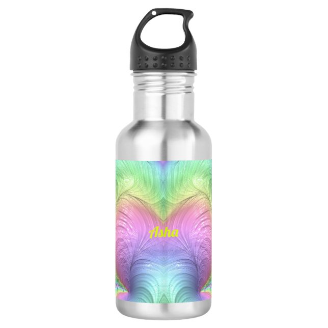 Botella De Agua ASHA ~ Pale Pastel Shades 3D (Anverso)