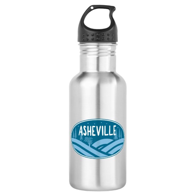 Botella De Agua Asheville North Carolina Outdoor (Anverso)