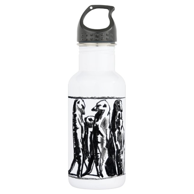 Botella De Agua Asoleando Meerkats - (Anverso)
