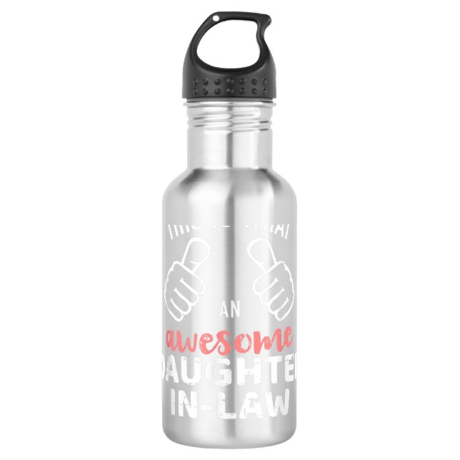 Botella De Agua Asombrosa nuera de la suegra. (Anverso)