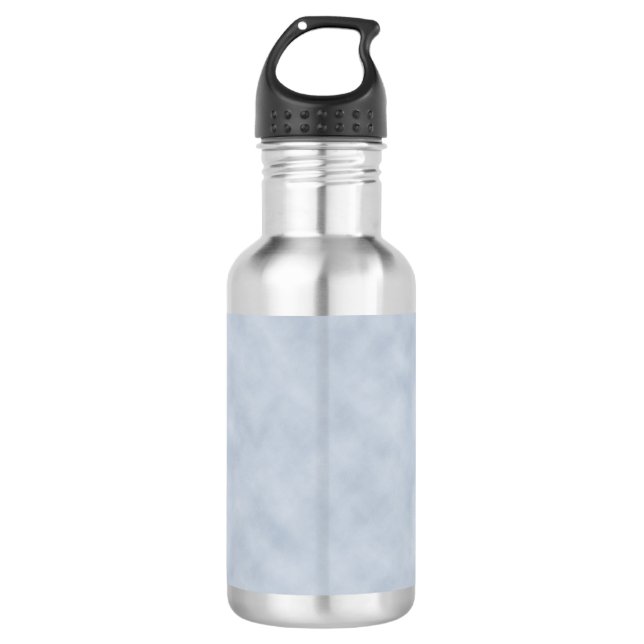 Botella De Agua Aspecto de pergamino azul suave (Anverso)