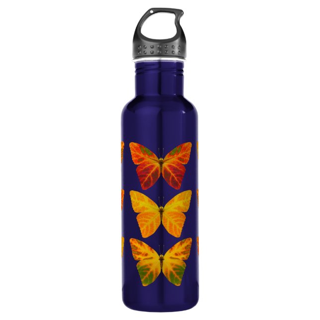 Botella De Agua Aspen Leaf Butterflies (Anverso)